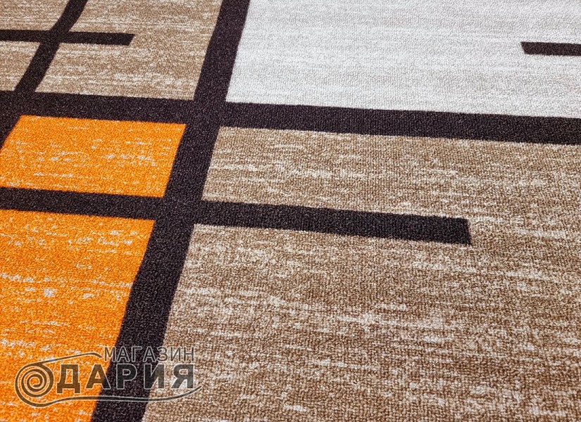 Мокетен килим ERIKA 8010 beige/orange